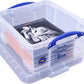 Really Useful 18L Box Clear 480 W x 390 D x 200 H mm Stackable Storage Box