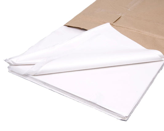 1000X Acid Free White Tissue Paper 750mmx500mm17gsm Gift Wrapping