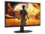 AOC gaming monitor displaying fantasy warrior scene, ideal for immersive gameplay and office use