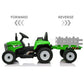 12V Kids Ride On Tractor Toy Electric Car Battery Kids Operated Toddlers - Green