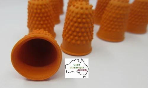 10 x Rexel Velos Rubber Size 00 Thimblettes Orange - In Stock