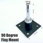 90 Degree Flag Wall Mount Base for Flag Banners Teardrop Banners Feather Banners