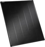 Black solar panel with sleek frame for renewable energy systems