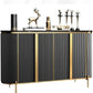 Opehlia Sideboard / Buffet Table L1500xW450H850 dark grey-Gold