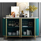 Opehlia Sideboard / Buffet Table L1500xW450H850 dark grey-Gold