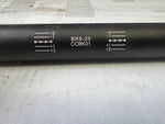 Black BR8-20 CCBK01 tractor part with measurement markings for precision alignment