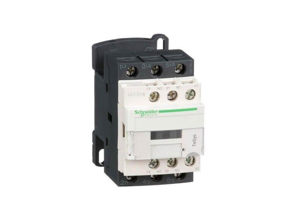 Schneider Electric TeSys contactor with terminal labels for industrial electrical applications