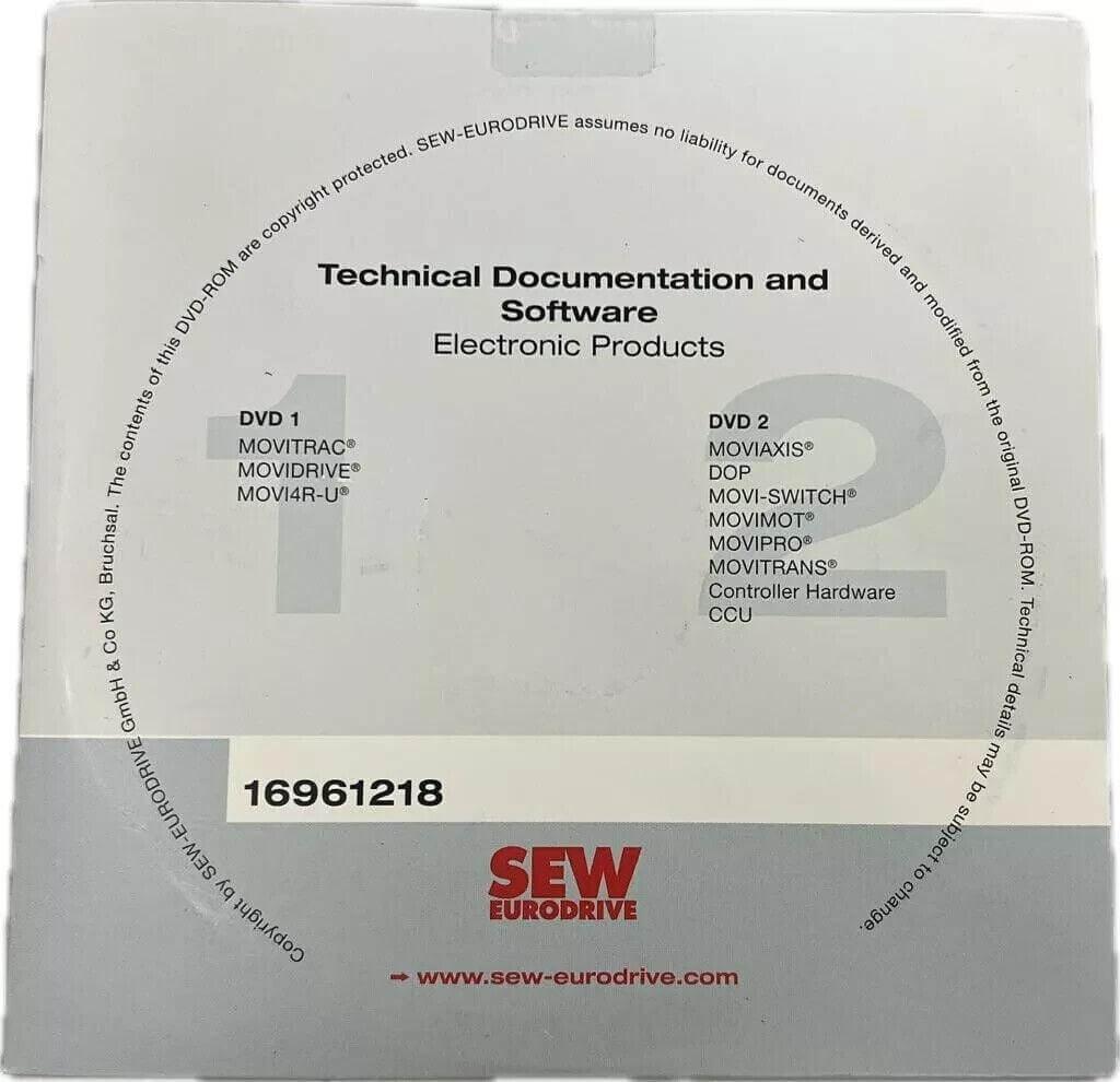 SEW Eurodrive technical documentation and software for electronic products on DVD