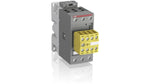 ABB industrial contactor with yellow terminal block for electrical control systems
