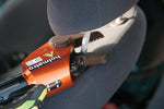 Holmatro rescue tool cutting car seat for emergency extraction