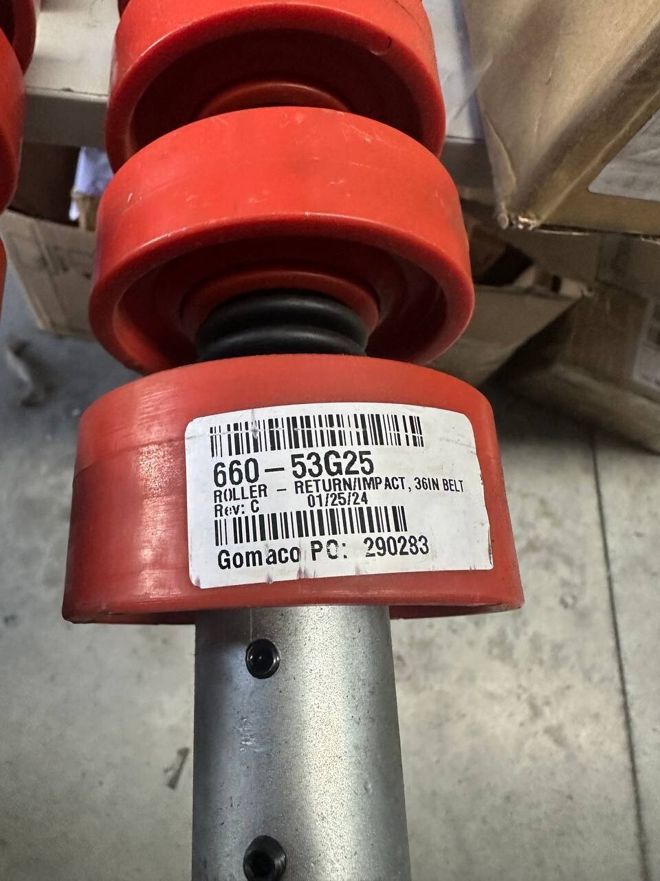 impact return roller 36"-inch Idlers Return