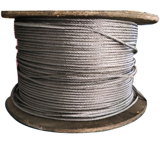 Wire Rope 36/20mm Construction - 316 Stainless Stee