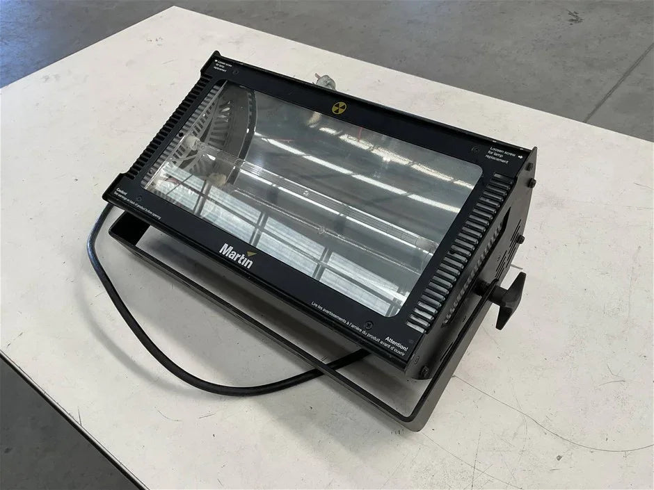 Martin brand industrial UV curing lamp with protective cover, ideal for workshop or printing applications