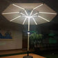 Center Pole patio umbrella Solar light 3 Meter wide 2.5 Highet Heavy duty