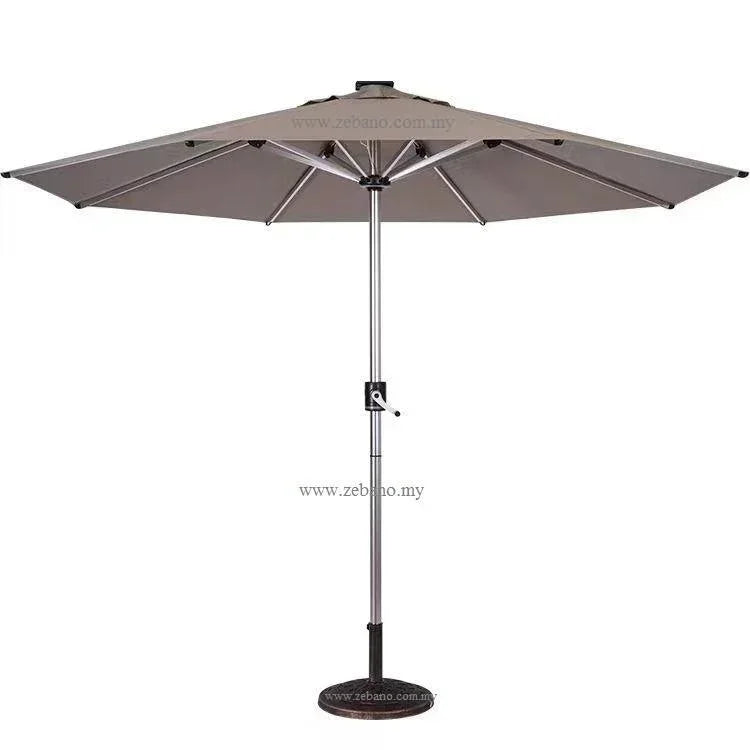 Center Pole patio umbrella Solar light 3 Meter wide 2.5 Highet Heavy duty