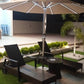 Center Pole patio umbrella Solar light 3 Meter wide 2.5 Highet Heavy duty