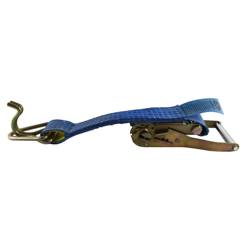 Car Ratchet Strap Tie Down 50mm x 9m with Hook & Keeper - 2500kg Capacity