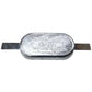 Martyr Anode Zinc M810SZ Block Oval with Strap Riviera Am 6.51kg 248 x 125 x35mm