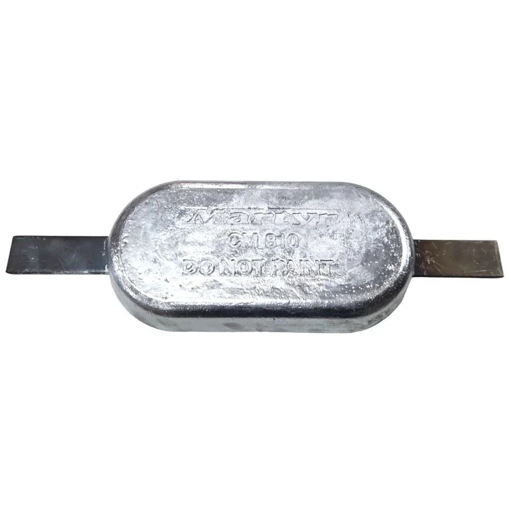 Martyr Anode Zinc M810SZ Block Oval with Strap Riviera Am 6.51kg 248 x 125 x35mm