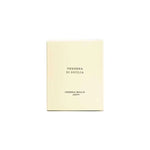 Verbena di Sicilia by Cera Molla 1899 luxury fragrance box, minimalist cream packaging