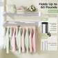 100CM Foldable Clothes Towel Drying Rack Wall Mounted Clothes Drying Rack White