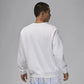Nike Jordan Essentials Men's Fleece Crew-Neck Sweatshirt White XL