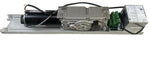 Electric motor with gear assembly and control box for industrial automation systems