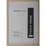 Design House A2 poster frame with light wood finish, ideal for A3 photos or prints