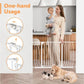 Safety Gate, Dog/Baby Fit 75-123CM Wide, Safety Gate for Stairs Easy Walk Thru