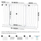 Safety Gate, Dog/Baby Fit 75-123CM Wide, Safety Gate for Stairs Easy Walk Thru
