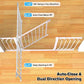 Safety Gate, Dog/Baby Fit 75-123CM Wide, Safety Gate for Stairs Easy Walk Thru