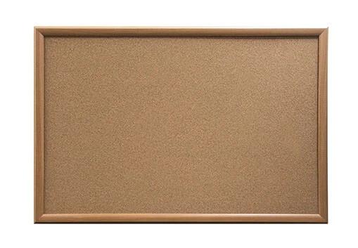 vision chart Oak Finish Frame Cork Pinboard 900 x 600mm Includes 4x white push