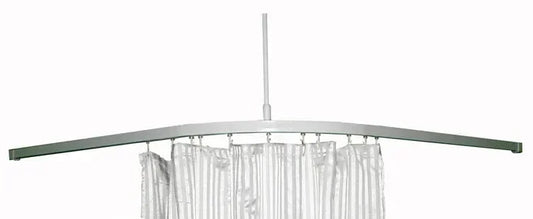 BENDTECH Standard L-Shaped Shower Curtain Track 1600x1600mm White Australia made