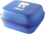 Blue Pitbull Shaver case with zipper and logo design