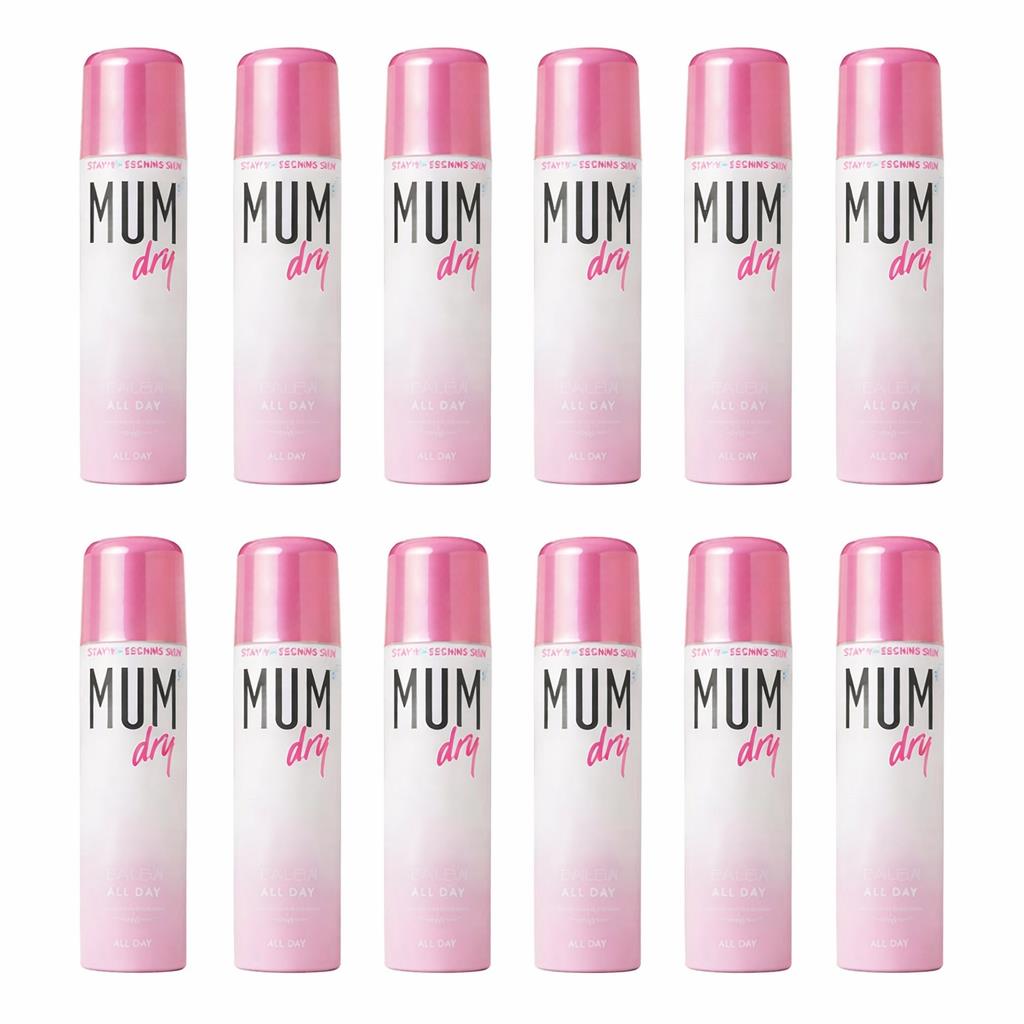 12 x Mum Dry Cool Pink Roll-On Anti-Perspirant Deodorant 100mL