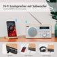 DAB+ Radio with Bluetooth Speaker - August MB420 - DAB FM Digital Tuner Dual Ala
