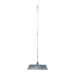 Oates Premium Broom with white handle and blue head, ideal for commercial cleaning and workwear environments