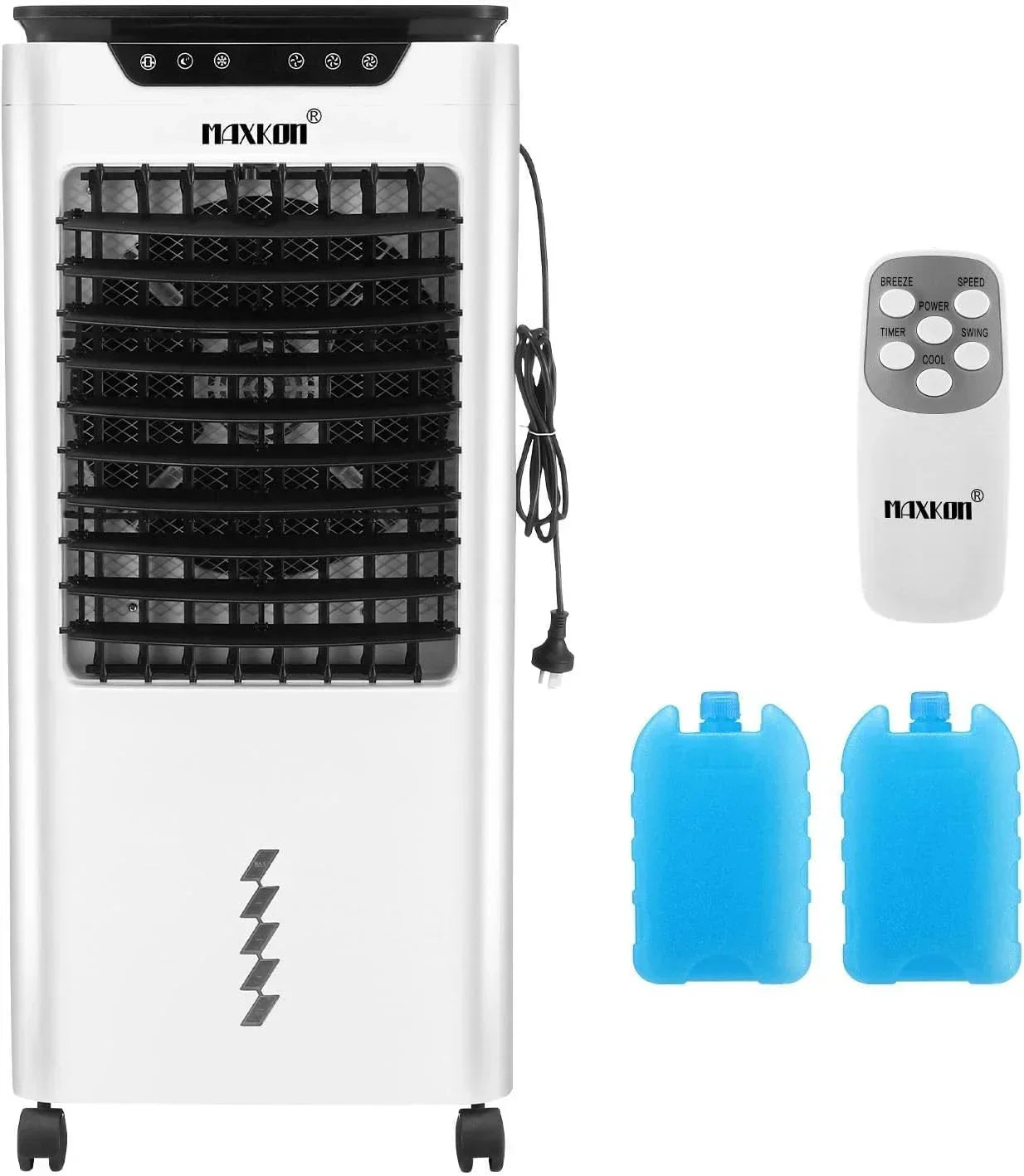 3 In 1 Evaporative Air Cooler Portable Cooling Fan Purifier Humidifier 36L Swam