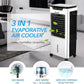 3 In 1 Evaporative Air Cooler Portable Cooling Fan Purifier Humidifier 36L Swam