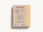 Back cover of The Encyclopedia of Cocktails book, featuring cocktail recipes, mixing guides, and drink histories