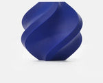 Blue 3D printed geometric sculpture with spiral design, modern decor accent piece