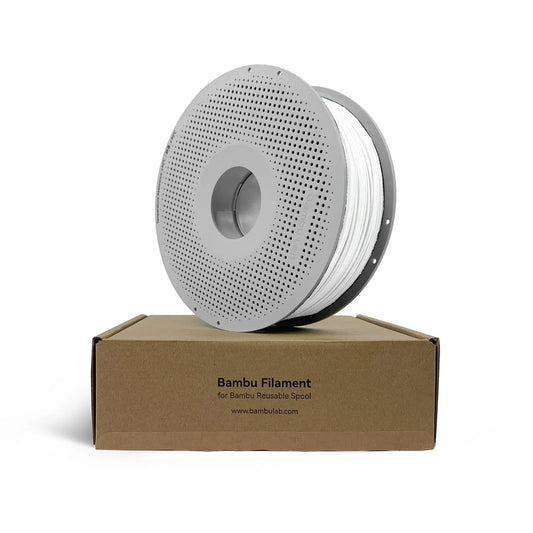 Bambu LabPLA Basic Jade White 3D Printer Filament 1kg - 1.75mm High Speed Spool