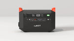 myACT portable power station with digital display, USB-C, DC outputs, and car charger port