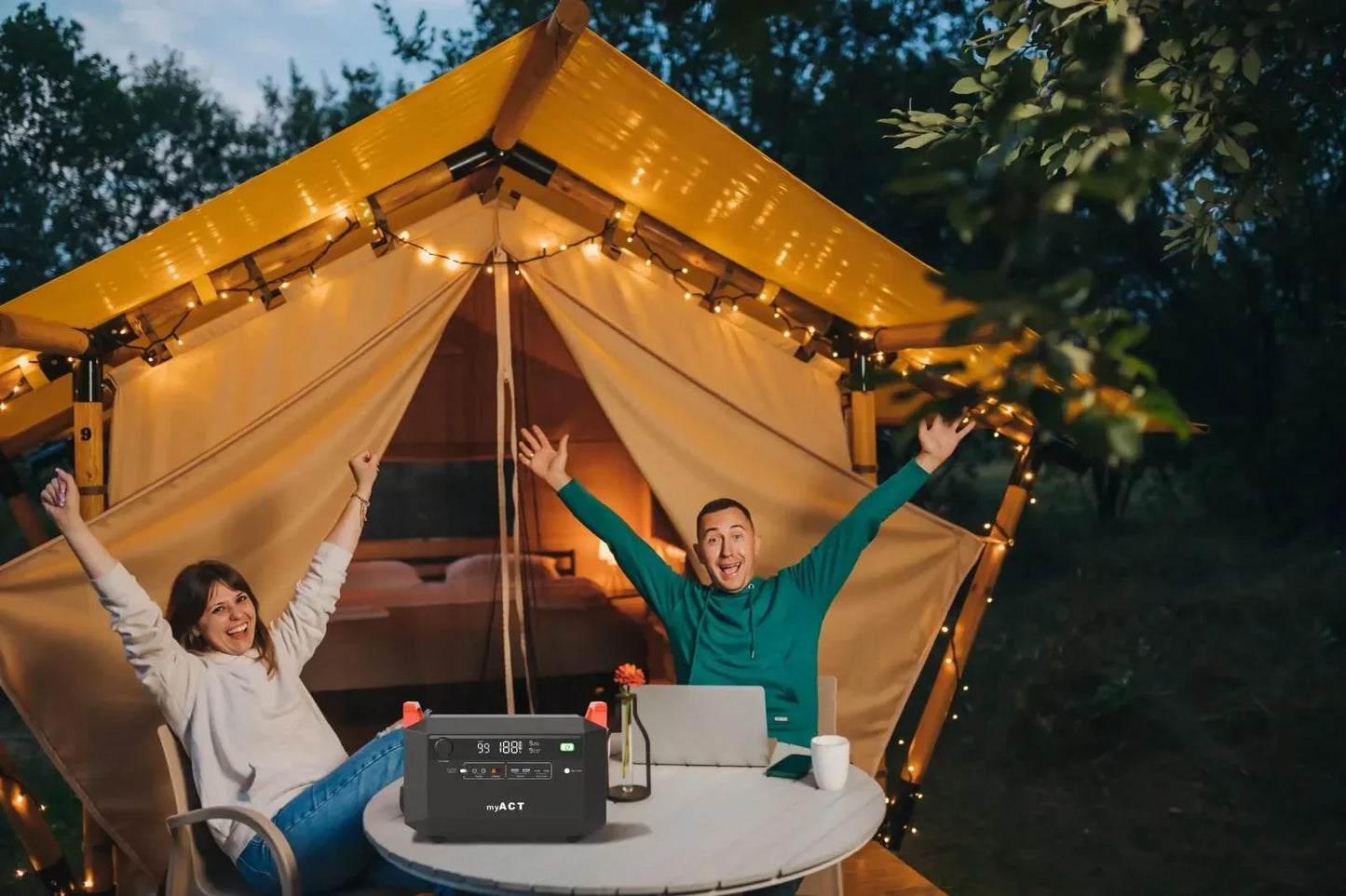 Portable Power Station 1000W 998Wh myACT AP1002 Fast charging function