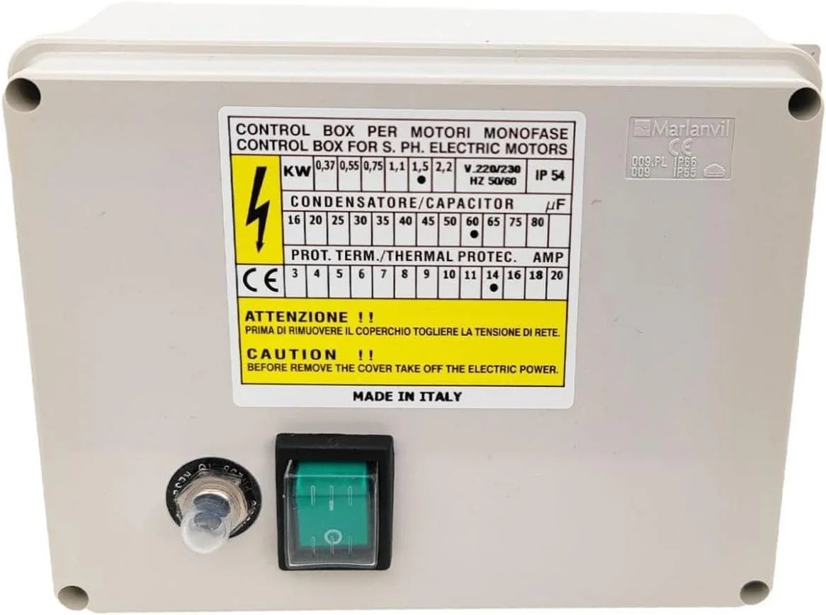 C-box Starter Set 1.5KW 50uF for 220V Mono Submersible Pump