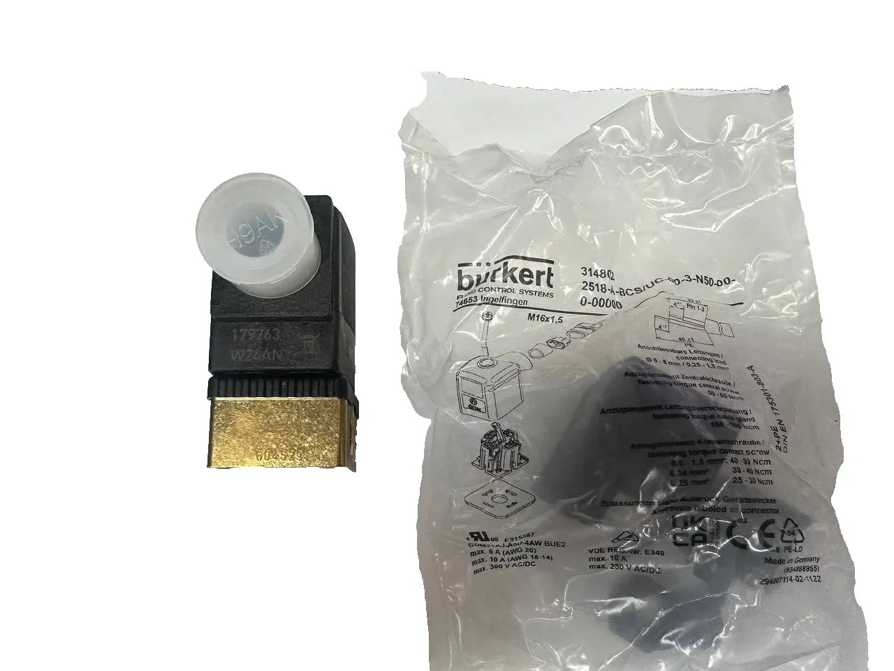 24V solenoid valve champion 541666 PN0-16bar 50HZ 8w
