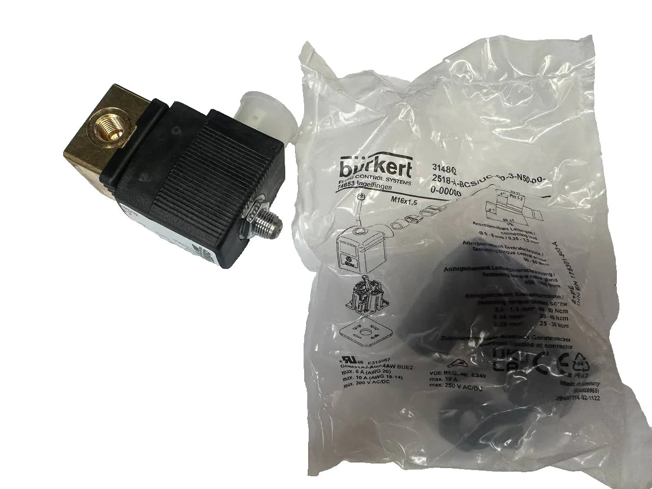 24V solenoid valve champion 541666 PN0-16bar 50HZ 8w