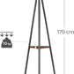 SONGMICS Vasagle Rustic Coat Rack Vintage Shelves 179cm Black