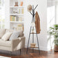 SONGMICS Vasagle Rustic Coat Rack Vintage Shelves 179cm Black