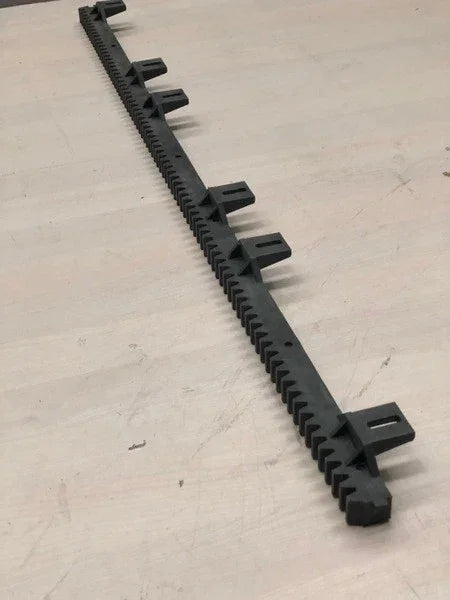 Nylon Italian Sliding Gate 1m Rack Track- Lugs Up